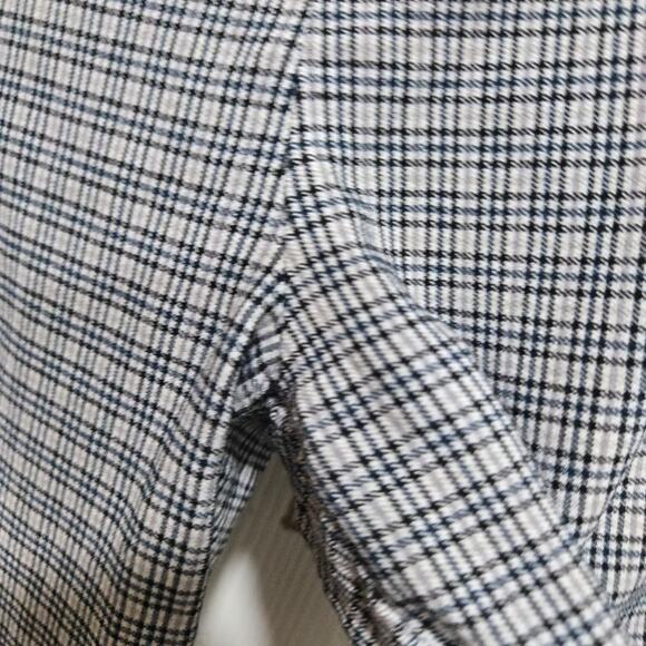 Zara Glen Check Plaid Straight-Leg Pants Women’s Large - Picture 5 of 7